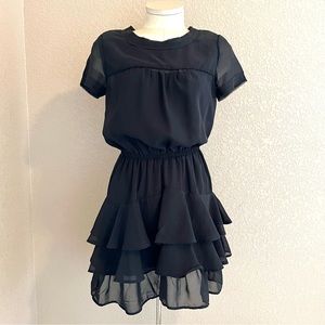 Converse black ruffle dress